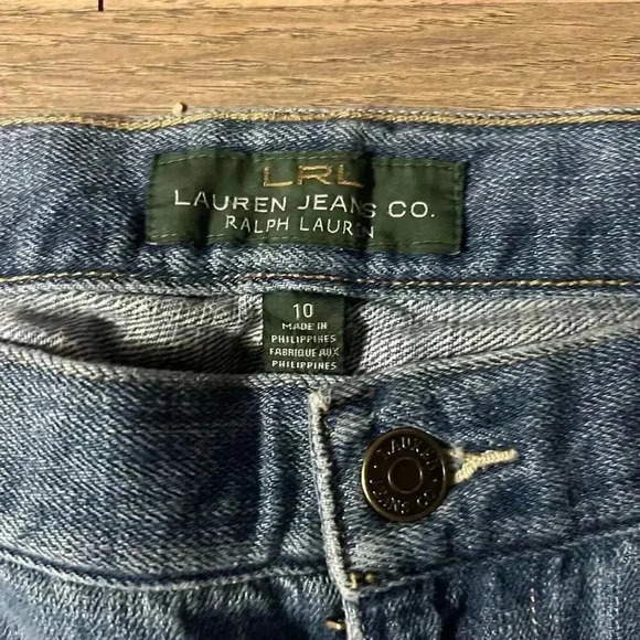 Ralph Lauren LRL Jeans Co Size 10 Women's Blue Denim CLASSIC BOOTCUT 5 Pockets - Picture 3 of 5